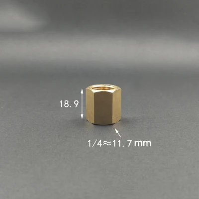 FF02-02 1/" 1/4" 3/" 1/2" 3/" 1" BSP внутренняя резьба латунная розетка штуцер для труб Шестигранная гайка-стержень соединитель Адаптер для воды Топливный Газ - Цвет: FF02-02