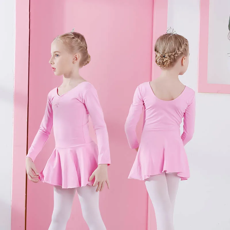 Гимнастический костюм трико для девочек балерины балетное платье-пачка костюмы