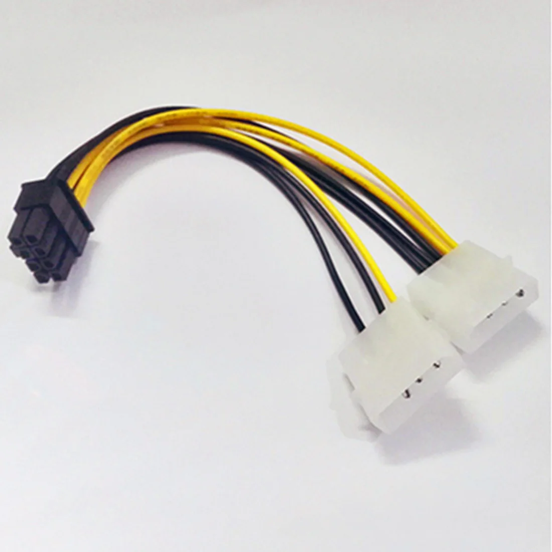 6 дюймов 2 x Molex 4 pin к 8 контактный PCI Express Видеокарта Pci e ATX PSU кабель преобразователя