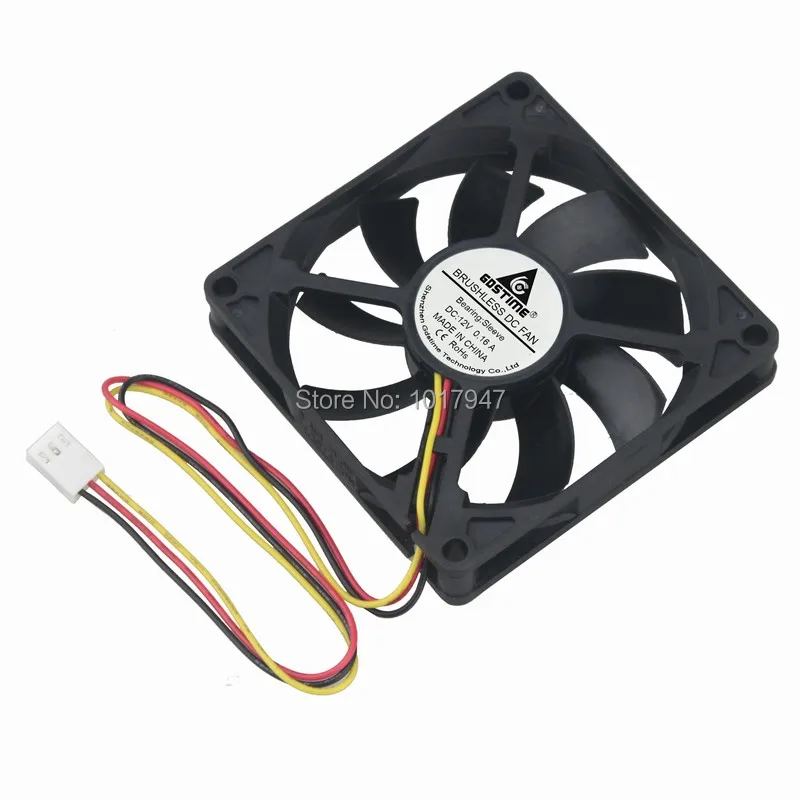 10 шт./партия кулер Gdstime DC 12 В 3 контакта 80 мм 8015 x 15 8 см|fan fan|fan 12v 80mmfan 80mm |