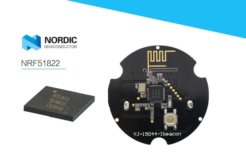 NRF51822 тег iBeacon программируемый BLE4.0 длинный диапазон водонепроницаемый