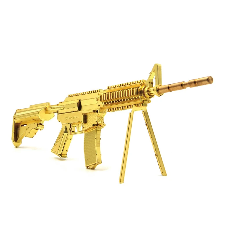M4A8 модель карбина своими руками лазерная резка головоломка 3D нано металлическая