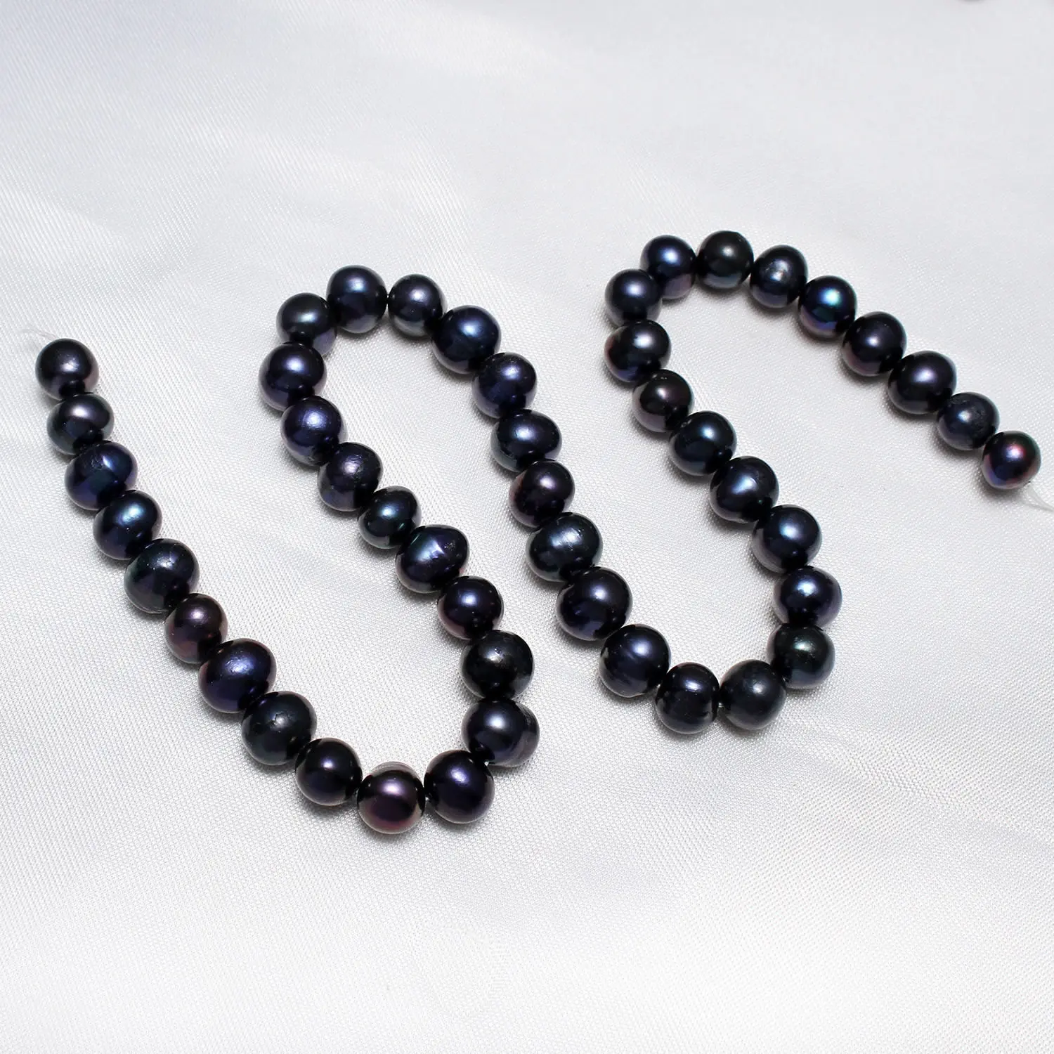 

Cultured Potato Freshwater Pearl Beads For Diy Necklace Bracelat Jewelry Making 8-9mm Approx 0.8mm 14.5 Inch Strand