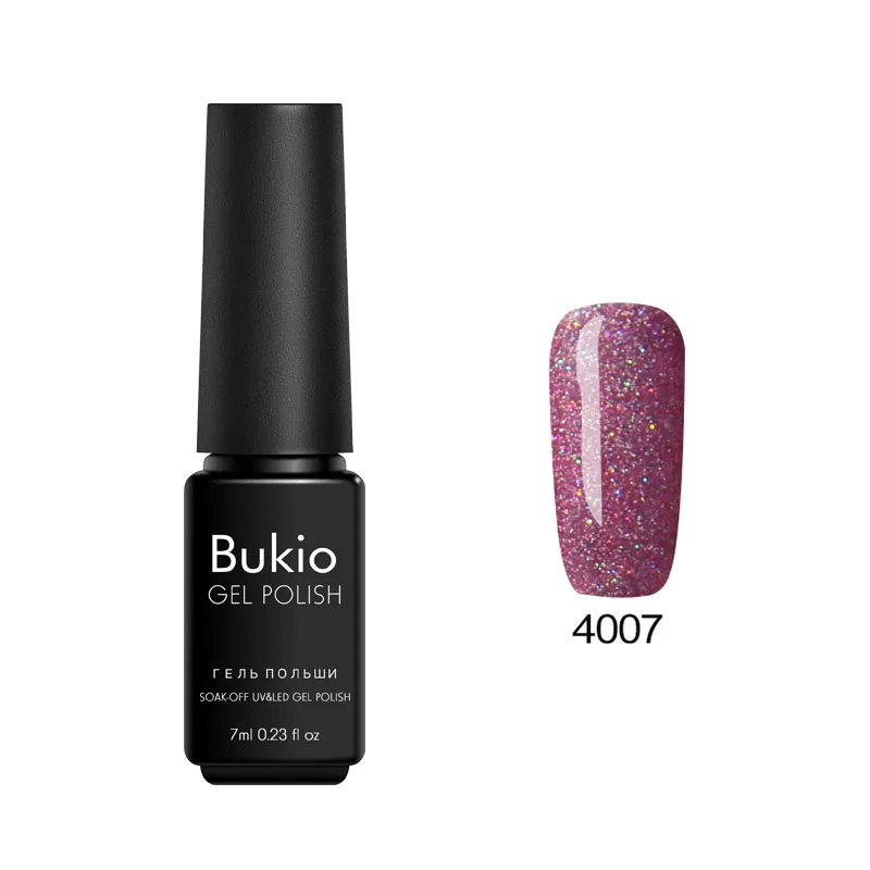 Неоновый лак для ногтей Bukio, блестящая полупостоянная гелевая краска для ногтей, светодиодная УФ-лампа, Гель-лак для ногтей, 19 цветов, 7 мл - Цвет: 4007