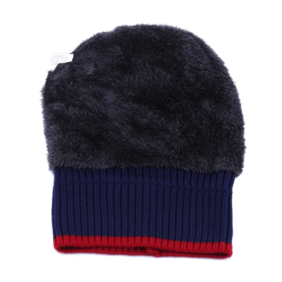 Зимняя Шапка бини теплая вязаная крючком плюшевая мешковатая шерстяная шапка с