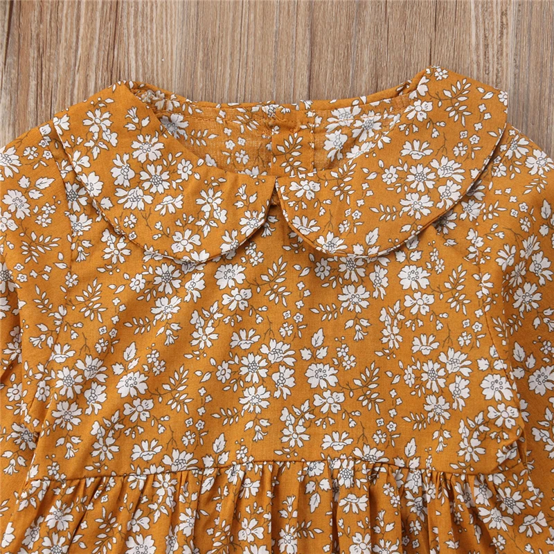 Infant Newborn Baby Girl Floral Princess Romper Clothes Sunsuit Jumpsuit Playsuit Kids Girls Long Sleeve Overall Rompers | Детская