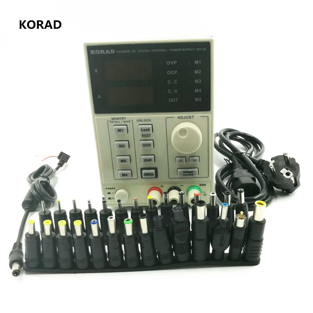 DC Регулируемый Питание KA3005D, Выход для детей, на возраст от 0 до 30 V/0-5A 5-группа цифровой осциллограф с 28 шт. Мощность Выход линии и адаптер штепсельной вилки