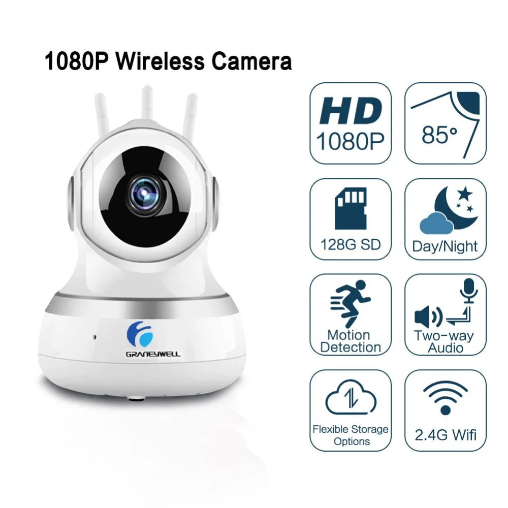 6 шт. Wi Fi IP камера Graneywell 1080 P мини интеллектуальное ночное видение Camara ip wifi детский
