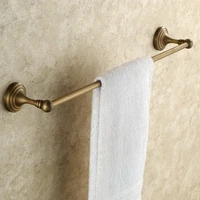 antique brass towel bar single towel rack bathroom wall mounted towel holder kd647