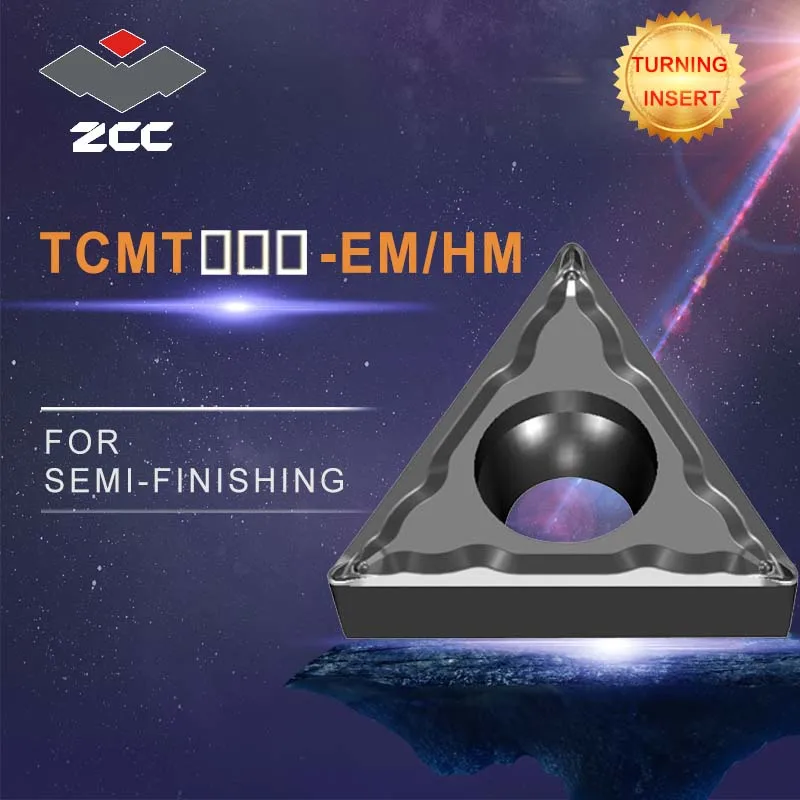 

cnc inserts 10pcs/lot TCMT16T312 EM TCMT 16T312 HM lathe cutting tools coated cemented carbide turning inserts steel finishing