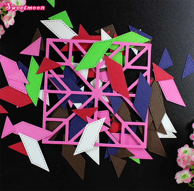 Головоломки крышка Записки карты металла умереть Штанцевые формы для DIY