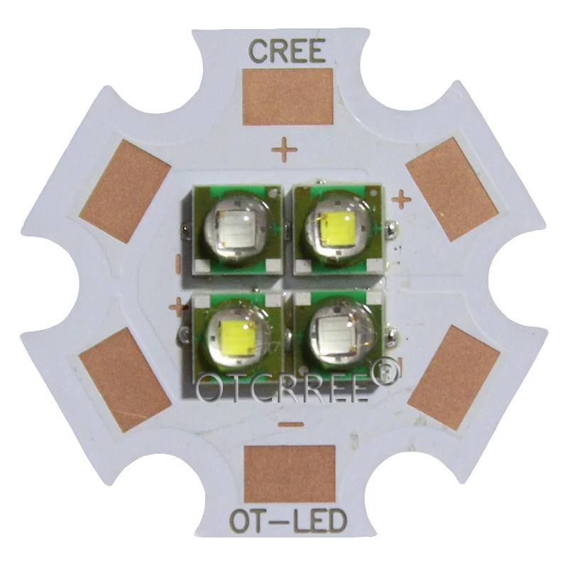 10W CREE XPE Red Green Blue Yellow Mixed Custom Color 3V6V12V Array with 20mm Copper PCB For Plant Grow DIY | Лампы и освещение