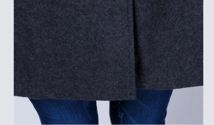 Повседневная модная зимняя куртка Casaco Feminino, длинное двубортное тонкое пальто с капюшоном, Женское пальто, верхняя одежда