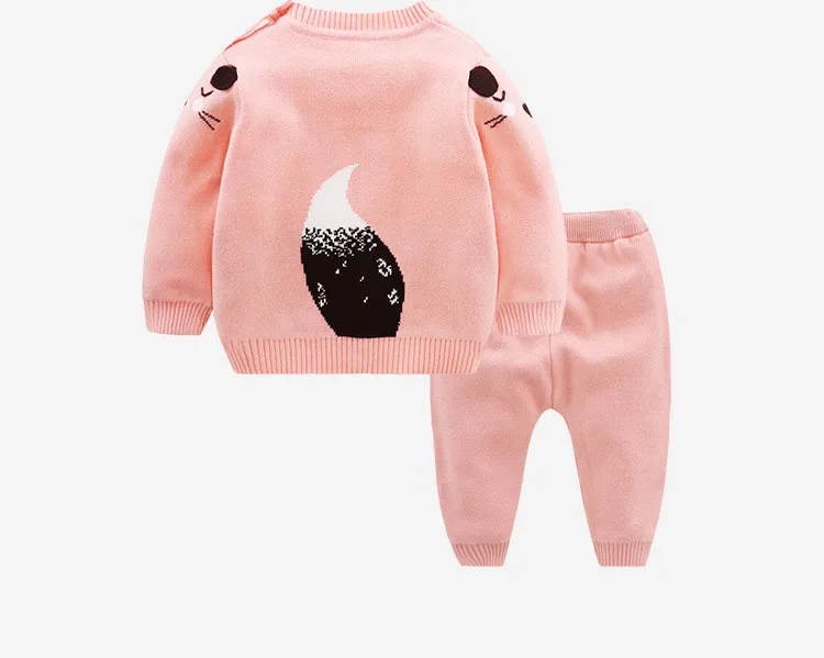 2 шт. детский хлопковый комплект из пуловера и брюк | Детская одежда обувь