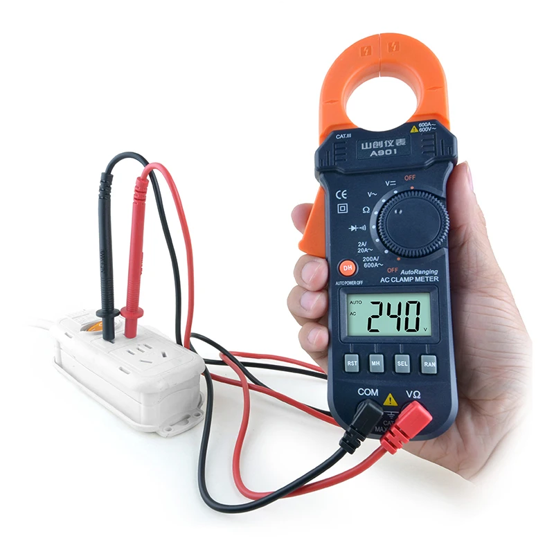 Ammeter Auto Range Digital Clamp Meter AC/DC Voltmeter Indicator Tester Analog Multimeter Professional AC Current Clamp Probes