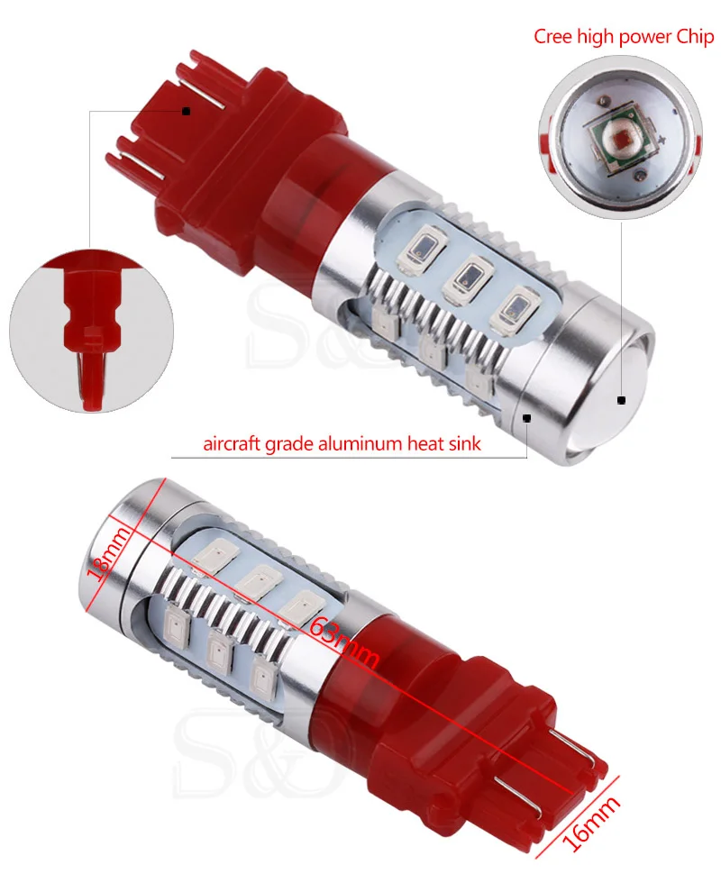 2шт 3156 3157 P27/7 Вт T25 12SMD 5630 + Топ 5 светодиодные чипы светодиодный автомобильный