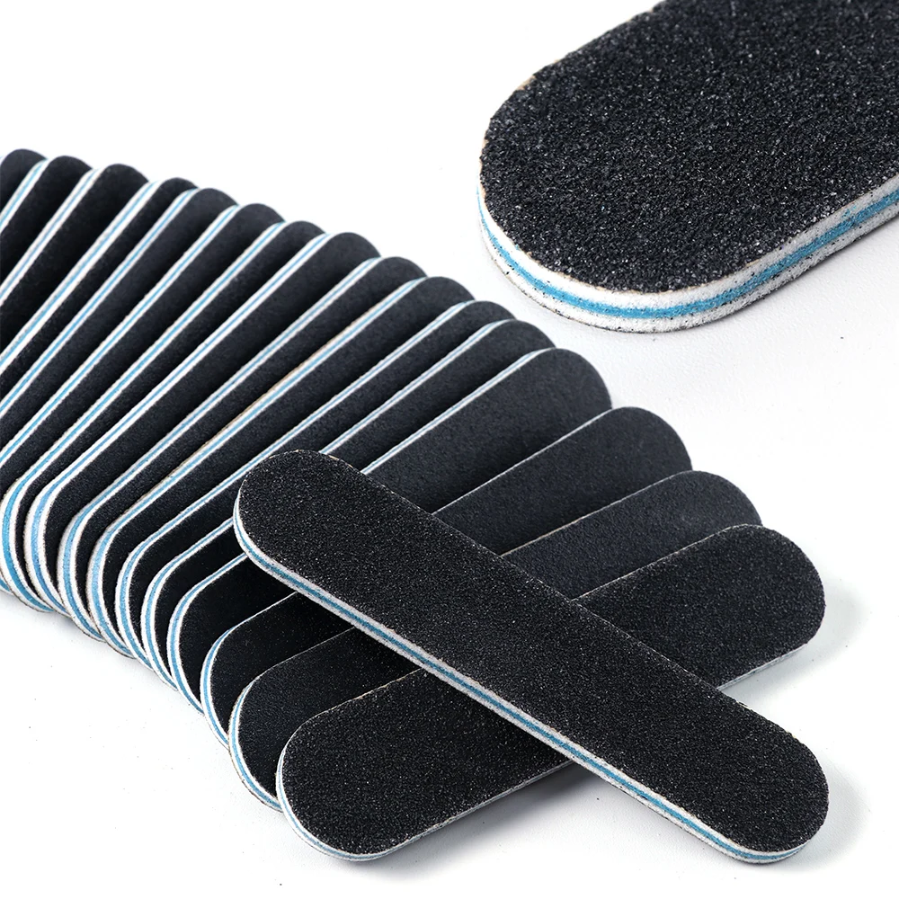 10 шт. моющиеся пилки для ногтей буферный блок шлифовальная Губка черная доска