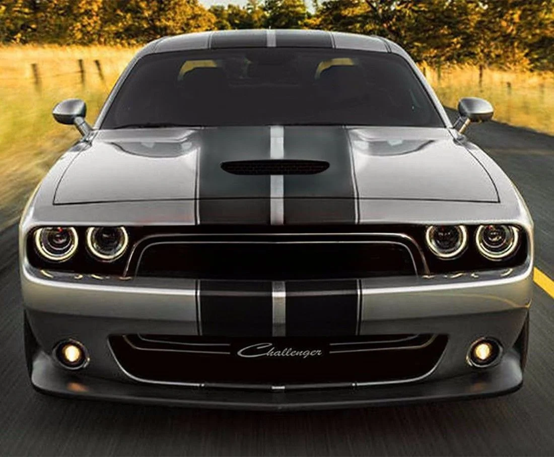 Набор стикеров в полоску для Dodge Challenger SRT лампа защиты крыши Стайлинг автомобиля