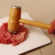 1 шт. деревянный металлический молоток для мяса Tenderizer Говядина