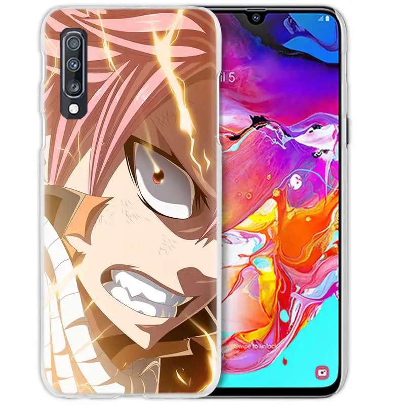 Чехол с хвостом Феи для samsung Galaxy A50 A70 A20e A40 A30 A20 A10 A8 A6 Plus A9 A7 жесткий прозрачный чехол для телефона из поликарбоната с аниме