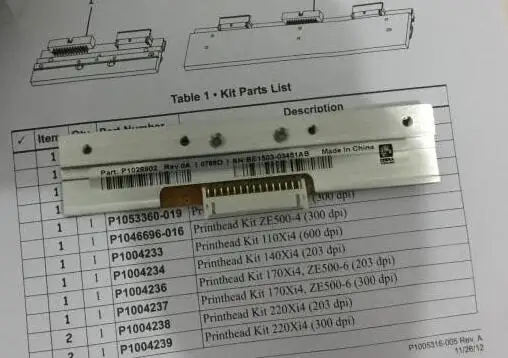 original For Thermal Printhead P1037974-010 printhead Zebra ZT210 ZT230 203DPI Printer 90 days warranty | Компьютеры и офис