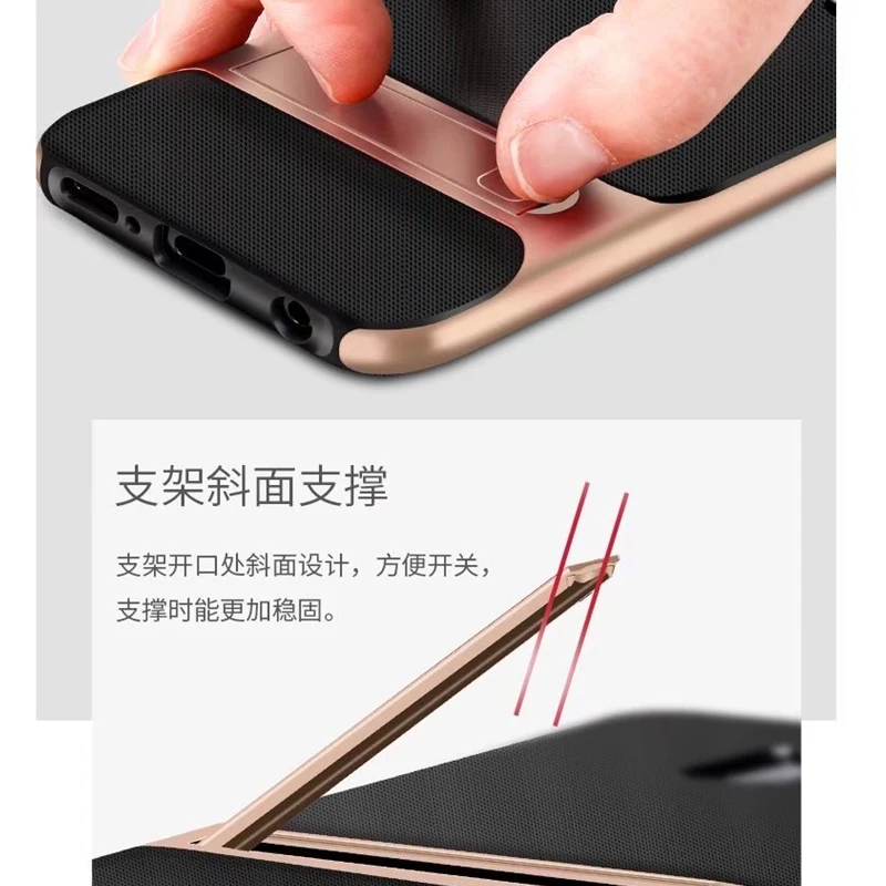 2 шт. Kickstand чехол для samsung Galaxy S9 Plus Ultra Slim случаи PC Жесткий покрытие телефон задняя
