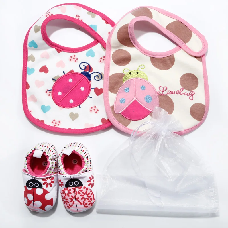 3 шт./пакет детская обувь два нагрудника сумка из пряжи для мальчиков и девочек 0 18