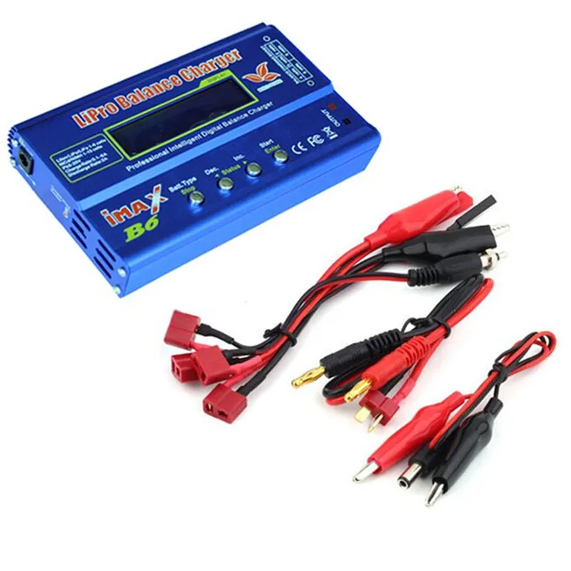 New iMAX B6 80W 6A Battery Charger Lipo NiMh Li-ion Ni-Cd Digital RC IMAX Lipro Balance Discharger + Adapter | Игрушки и хобби