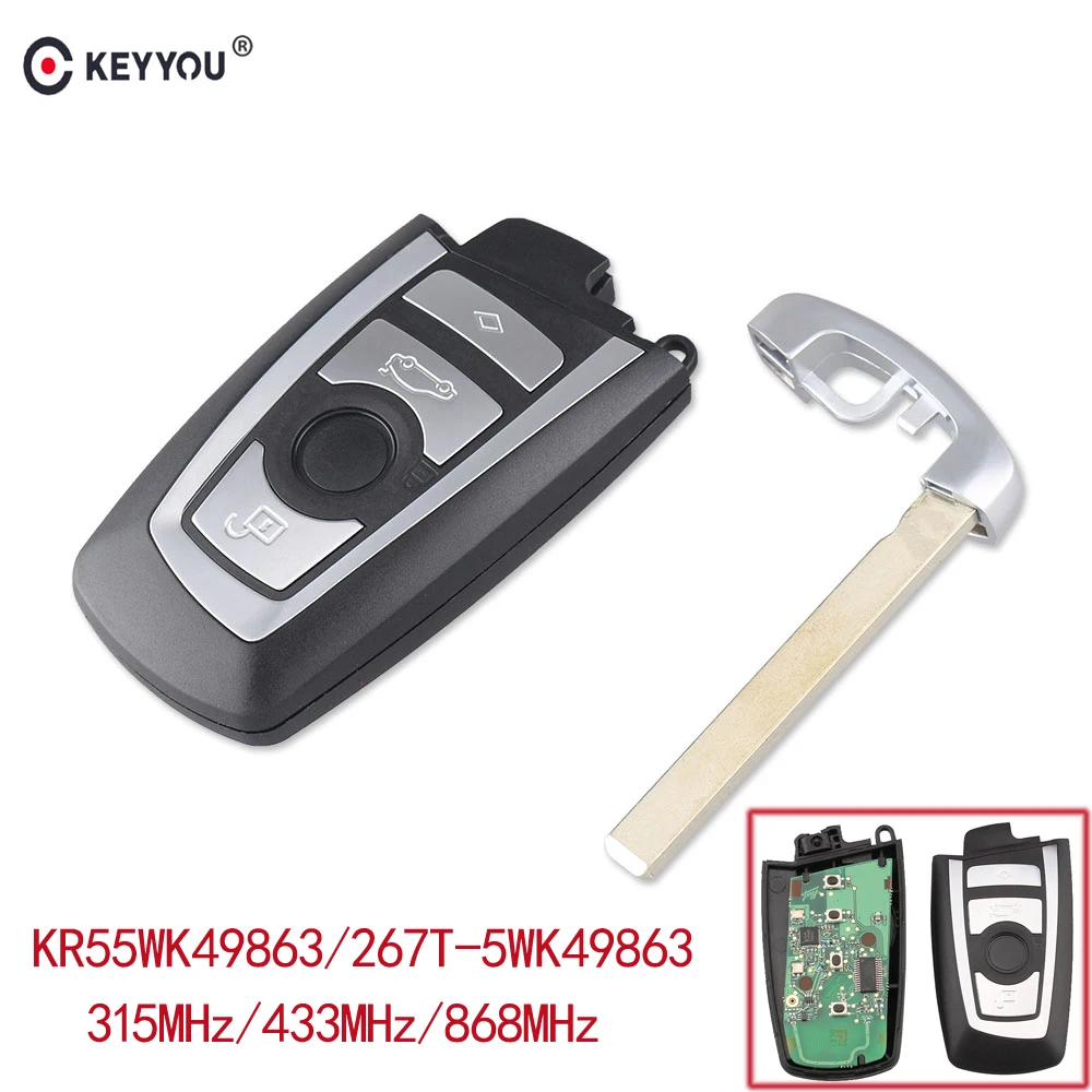 KEYYOU 4 кнопочный пульт дистанционного управления автомобильный брелок чехол для
