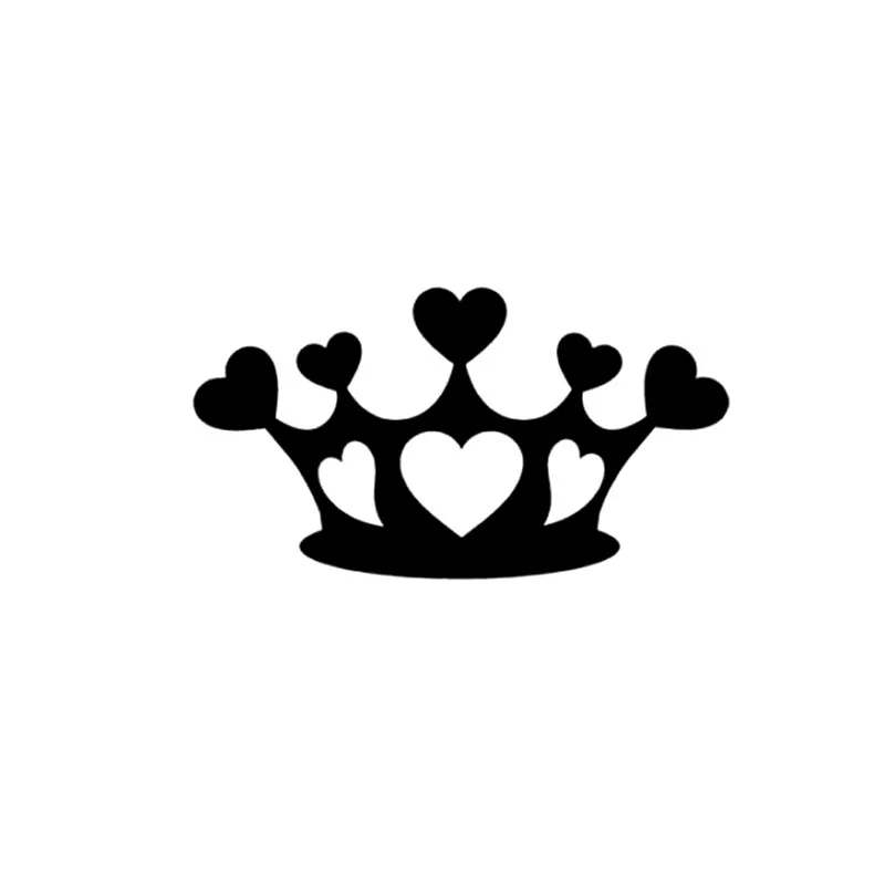 

9.4cm*5.1cm Crown Hearts Love Fashion Styling Decal Vinyl Stickers