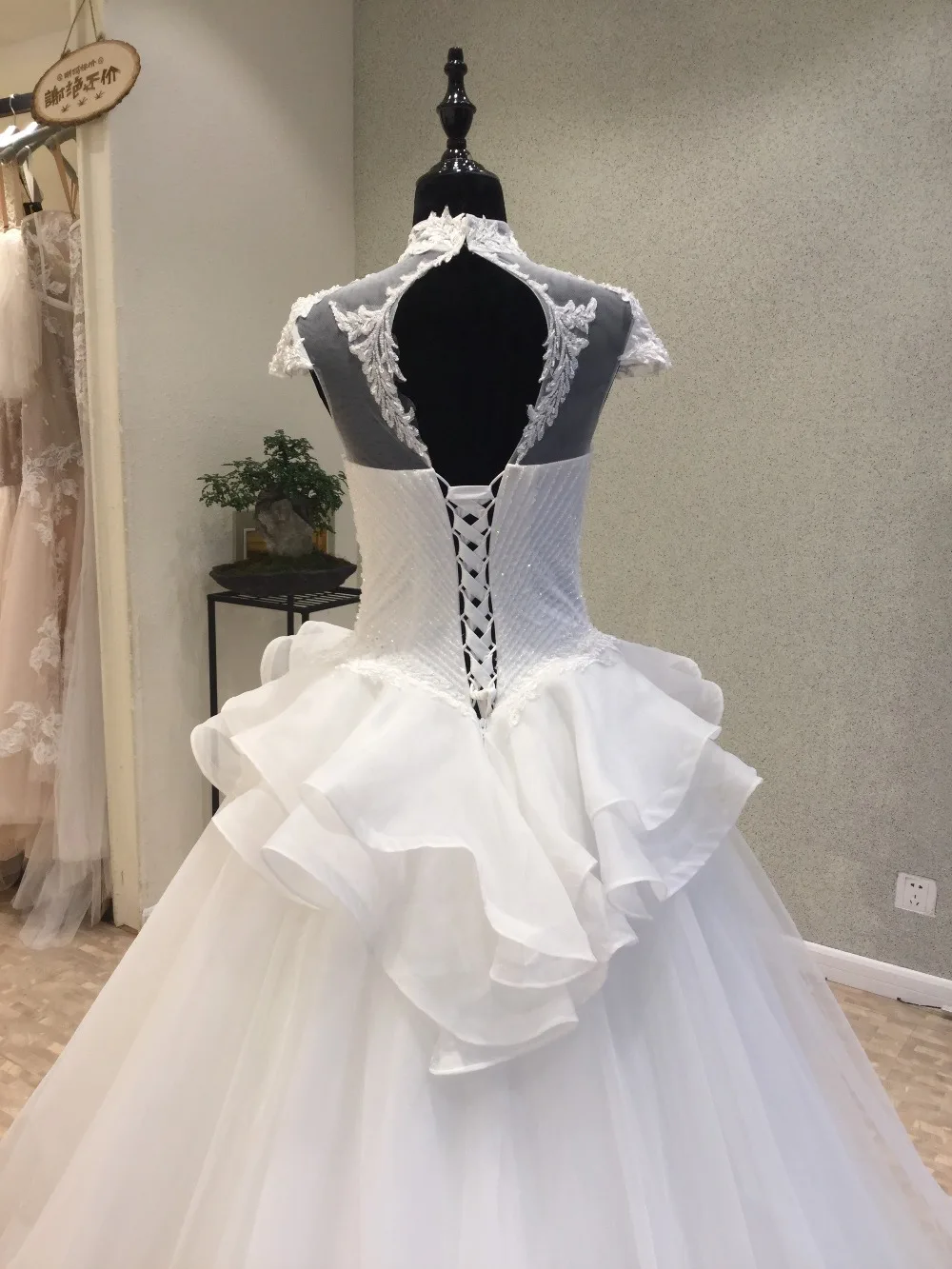 Vestidos De Novia великолепные В стиле принцессы Свадебное платье корсет Назад Тюль