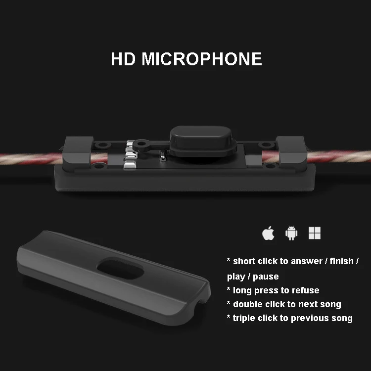 ZSR 2DD + 4BA HiFi бас 3 5 мм белый красный арматура гибридные наушники с микрофоном Ecouteur