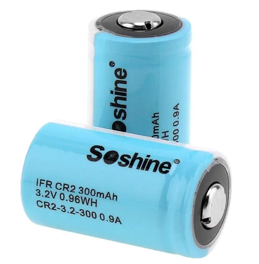1 шт. оригинальный SOSHINE LiFePo4 15266 IFR CR2 300 мАч 3 2 В CR15H270 перезаряжаемая батарея с