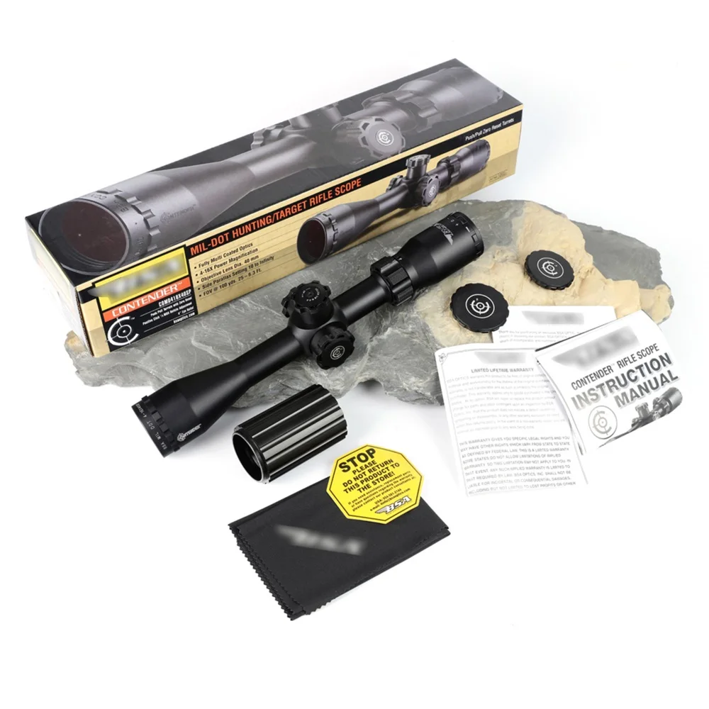 BSA 4-16X40 RGBFE тактический прицел красный зеленый с подсветкой Прицел снайперской
