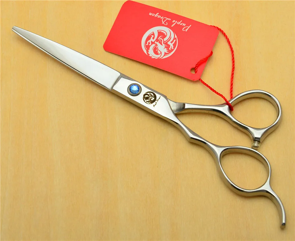 Парикмахерские ножницы Z8001 6 дюймов с фиолетовым драконом 440C | Красота и здоровье