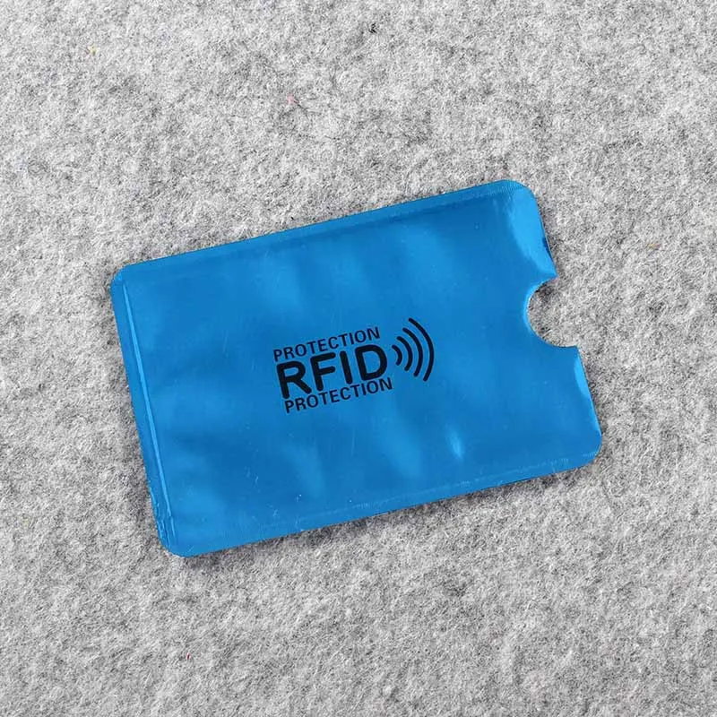 6 шт Цвет/сумка Анти Rfid кошелек Блокировка ридер замок банк держатель для карт банковская карта защита металлический кредитный держатель для карт Алюминий