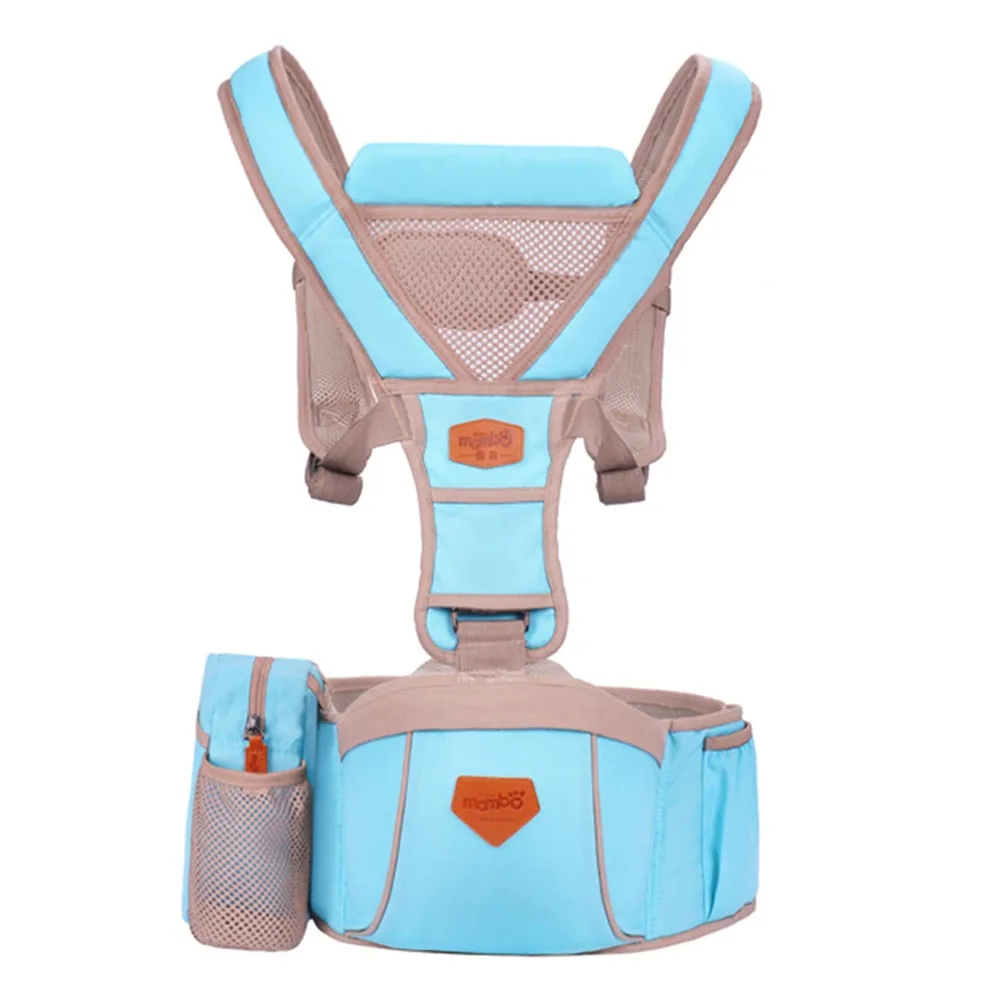 Mambo Baby Carrier накидка Хипсит Передняя переноска Хипсит детский слинг для новорожденных на бедрах одноцветная дышащая детская накидка