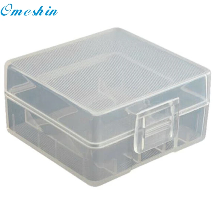 OMESHIN SimpleStone 2 шт. Прозрачный жесткий пластиковый чехол для батареи держатель 2x18350