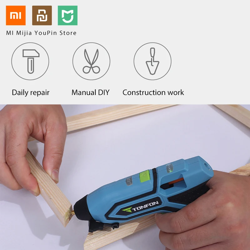 Оригинальные беспроводные Клеевые пистолеты XIAOMI Tonfon 3 6 В USB аккумуляторные с 10