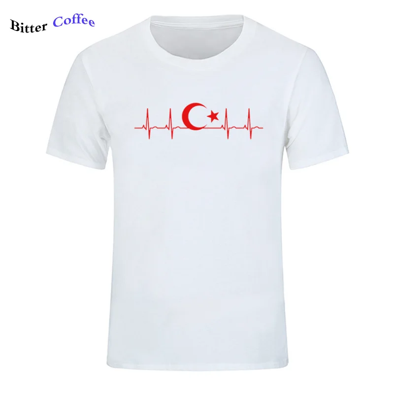 Турция вентиляторы Cheer Луны и звезд &quotкардиограмма сердца&quot футболки с рисунком