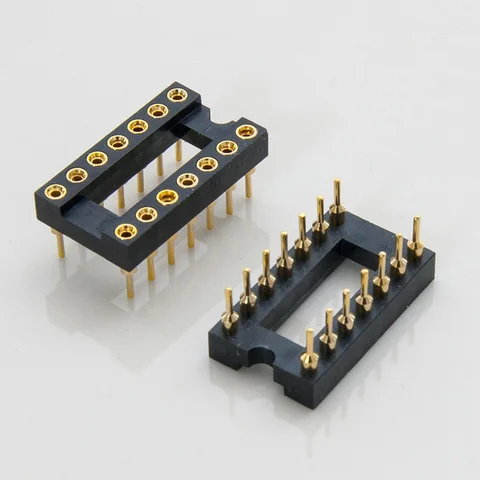 2 шт. Золотые разъемы для микросхем CHANGELIN DIP8-DIP40