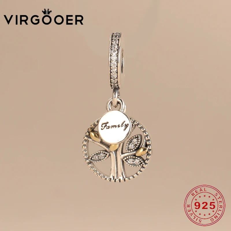 Virgooer Jewelry 925 Sterling Silver Family Horse Mickey Beads Pendants For Making Fit Original Pandora Charm Bracelets |