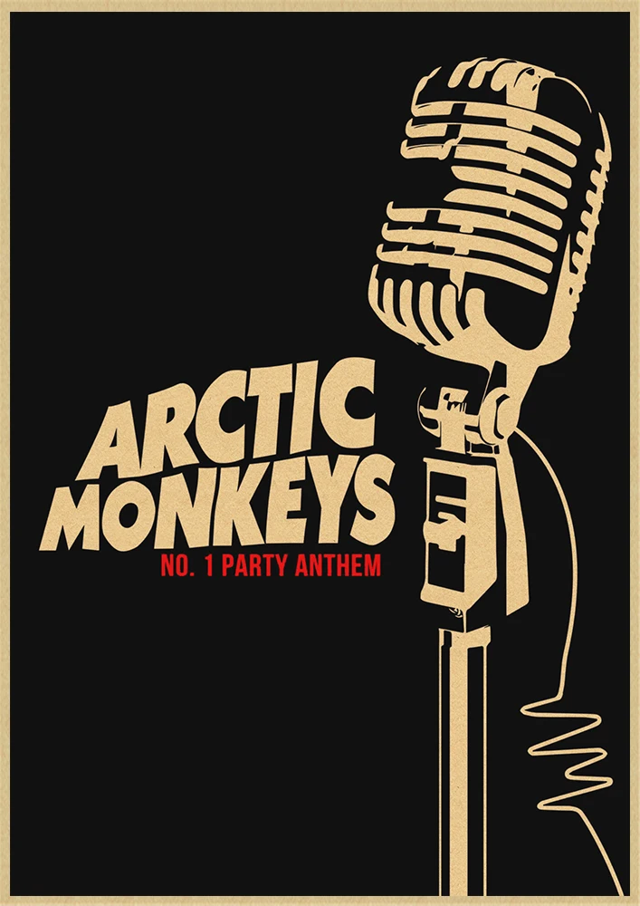Рок-Группа Arctic Monkeys крафт-бумага плакат настенный домашний бар плакаты домашний декор