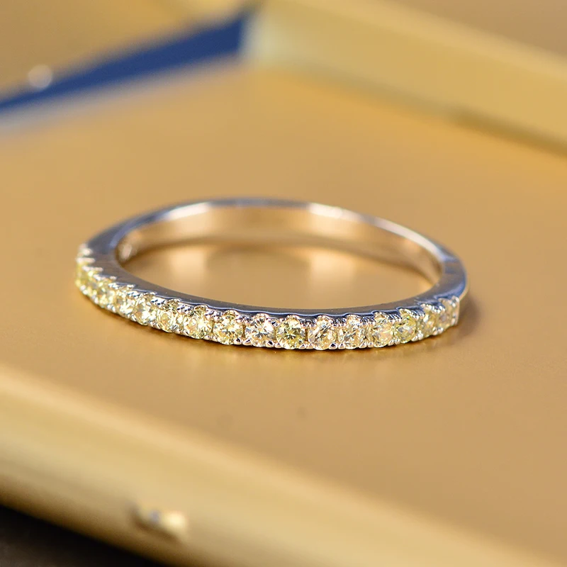 Cute Jewelry Girls AAA Cubic Zirconia 925 Sterling Silver Wedding Band Ring For Women Size 6 7 8 9 HERR0087 | Украшения и