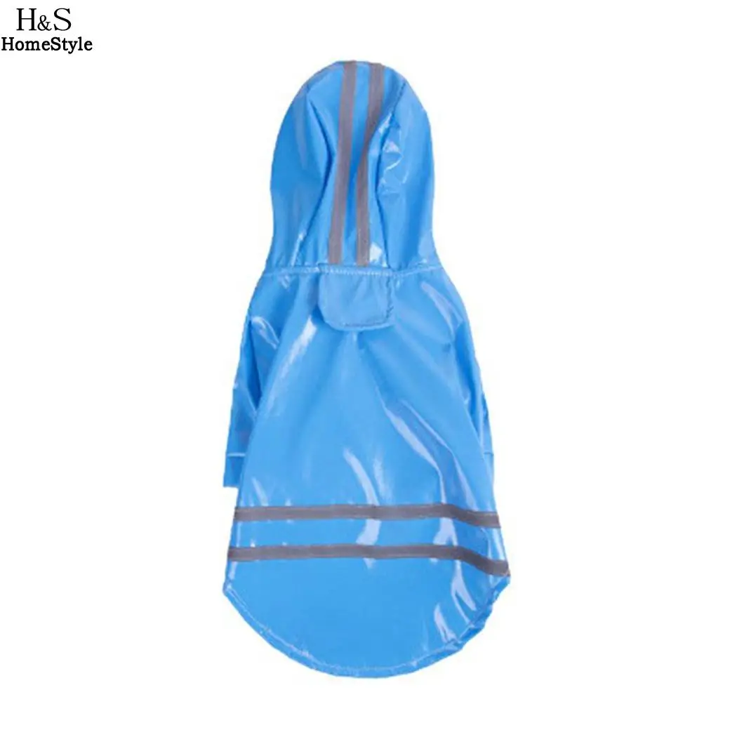 PU Button Summer Stripe Pink etc Patchwork Autumn Casual Raincoat Yellow Dog Spring Blue Pet Rain Cat Waterproof |