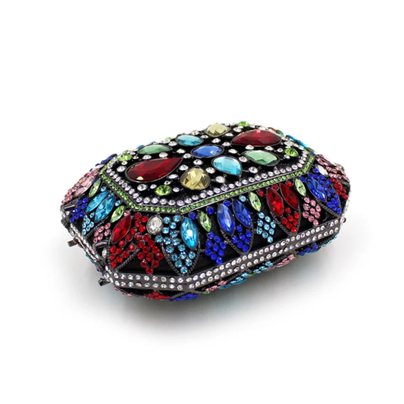 2017 новый Европейский день муфты многоцветный полный алмазов женщины сумка