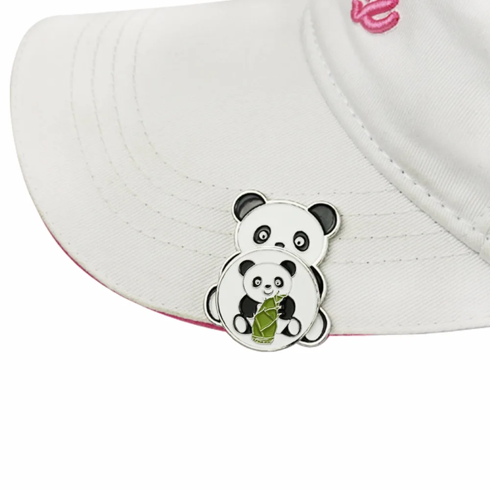 PINMEI Panda Golf Ball Marks набор зажимов для шляп гольфа заколки кепки и маркеры Banboo
