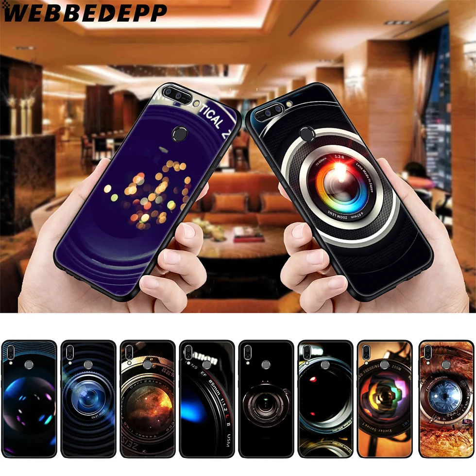 WEBBEDEPP камера Забавный крутой художественный мягкий чехол для Huawei P8 P9 P10 P20 P30 Lite Pro P