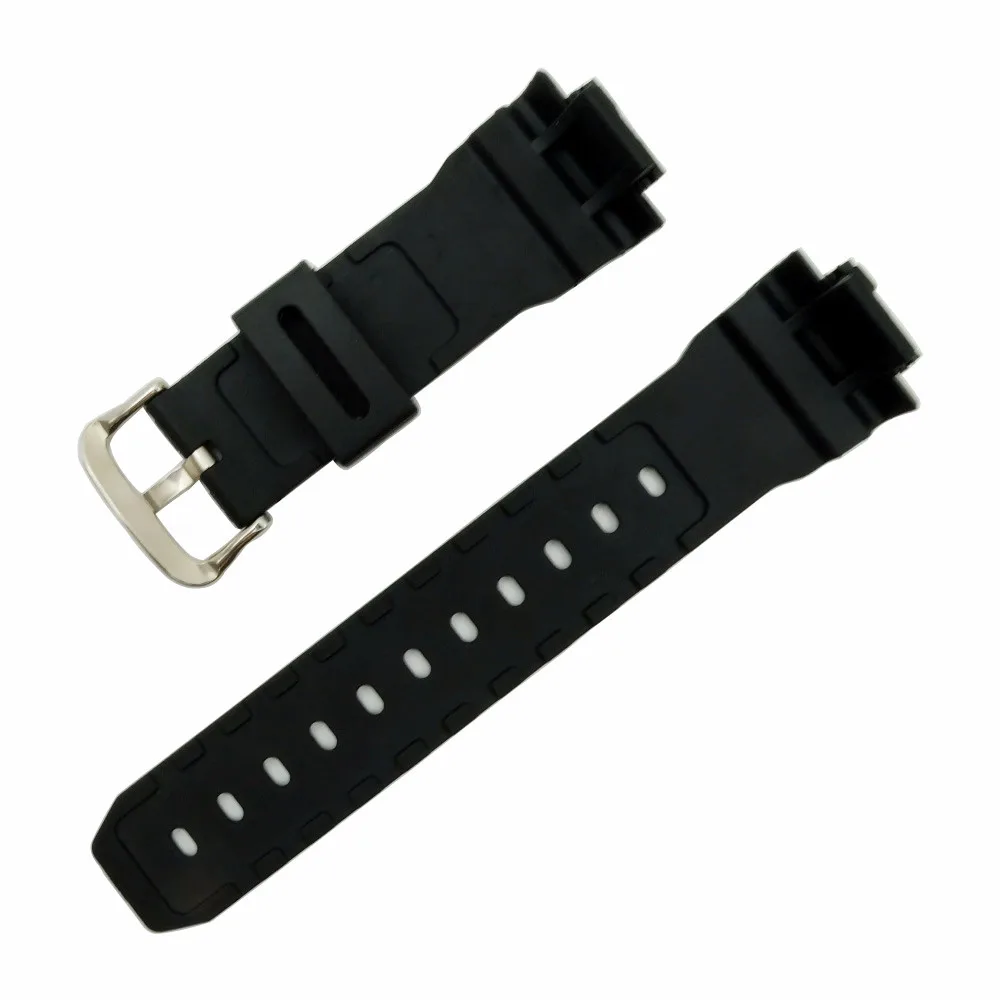 16 мм черный ремешок для часов из ПВХ подходит DW-5600E DW-5700 G5600 5700 GM-5610/6900 9052 серии ремешок для часов сменный+ инструмент