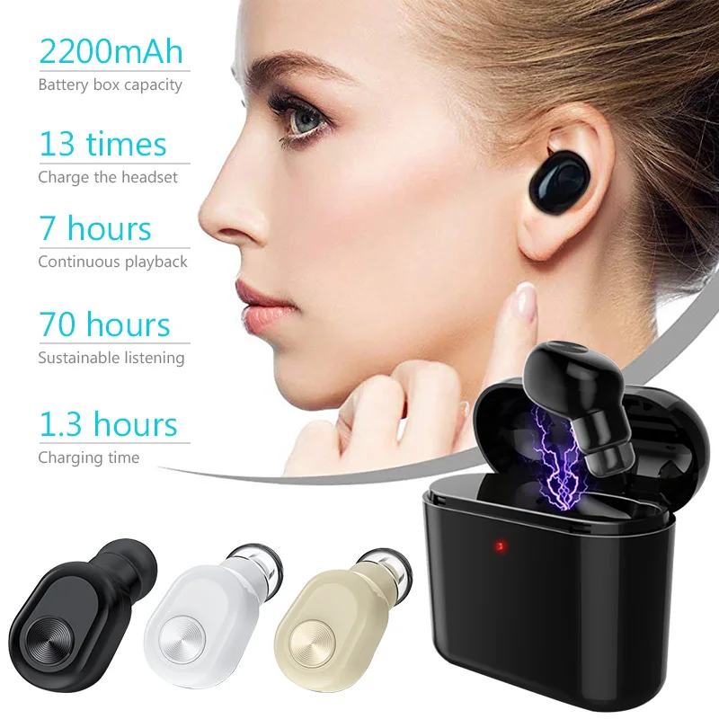 BL1 мини наушники в ухо беспроводные с одним ухом Bluetooth 150 часов долгое время работы
